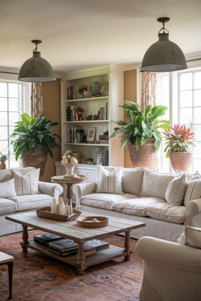 Rustic Linen Living Room