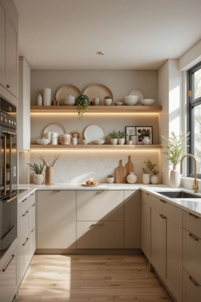 Sand-Toned Kitchen