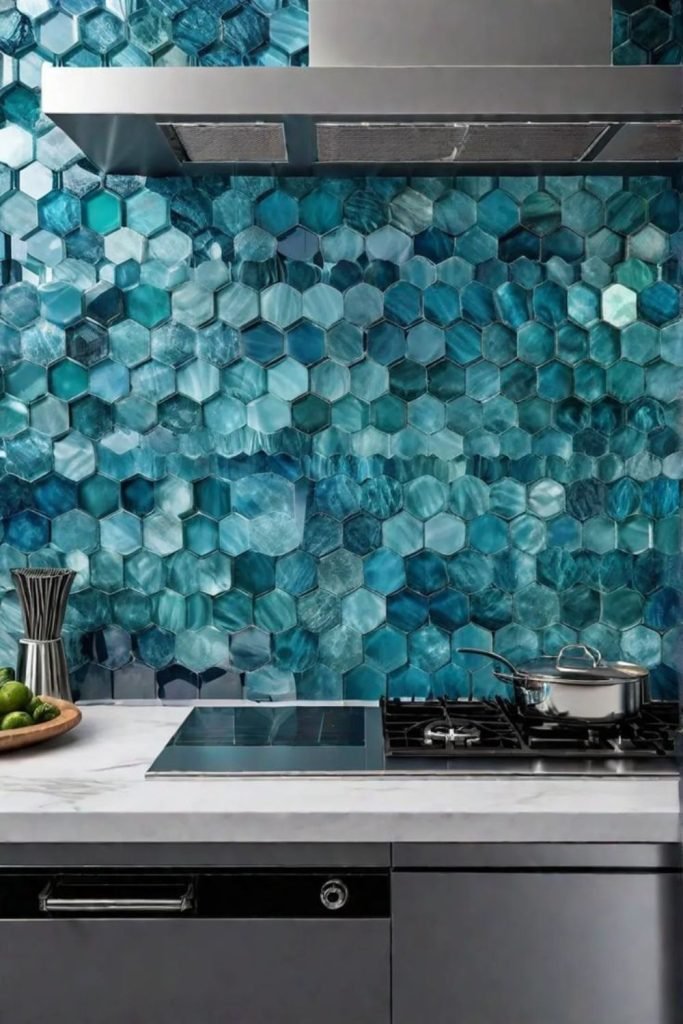 Sea Glass Backsplash