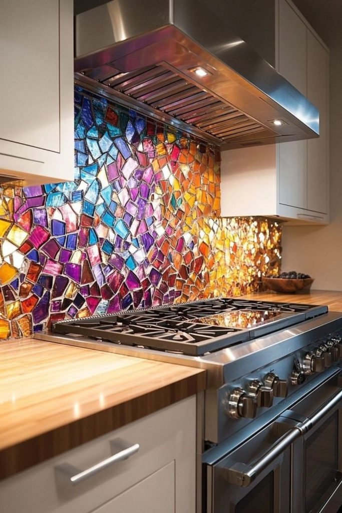Shimmering Glass Tiles