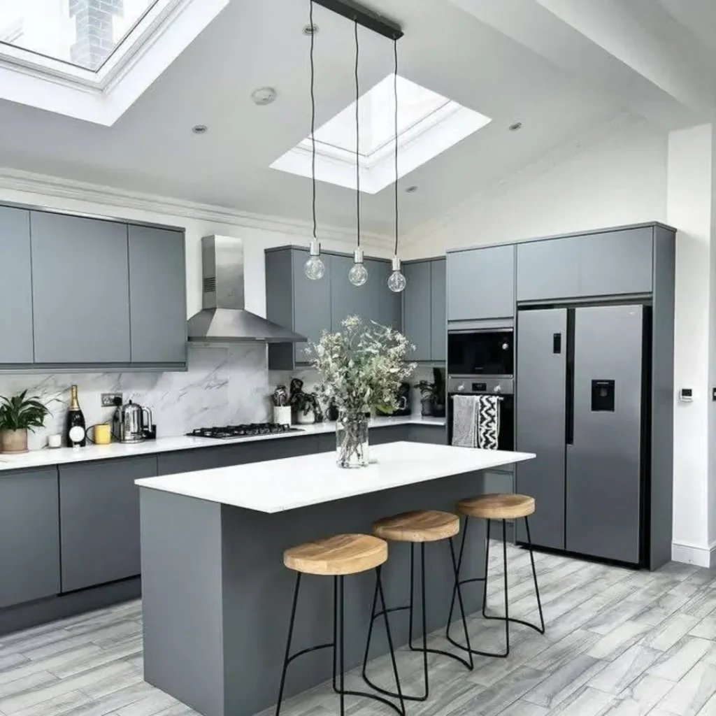 Skylight Gray Kitchen