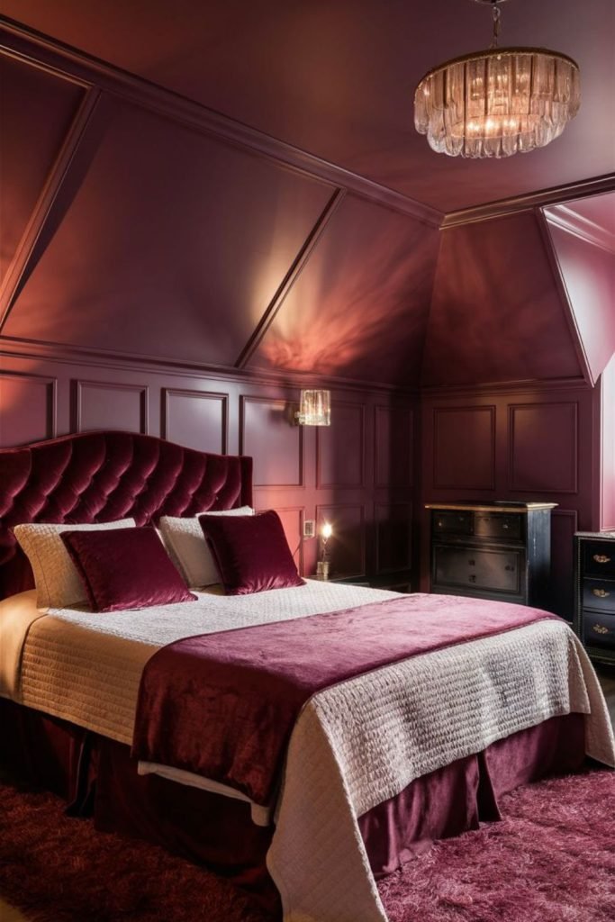 Smoky Burgundy Walls