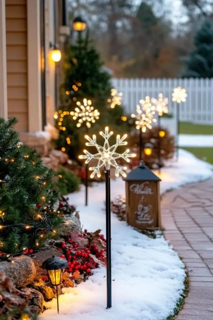 Snowflake Lantern Display
