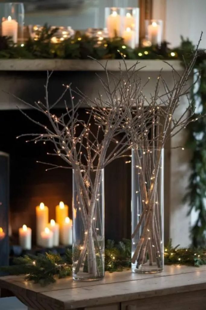 Snowy Branch Arrangement