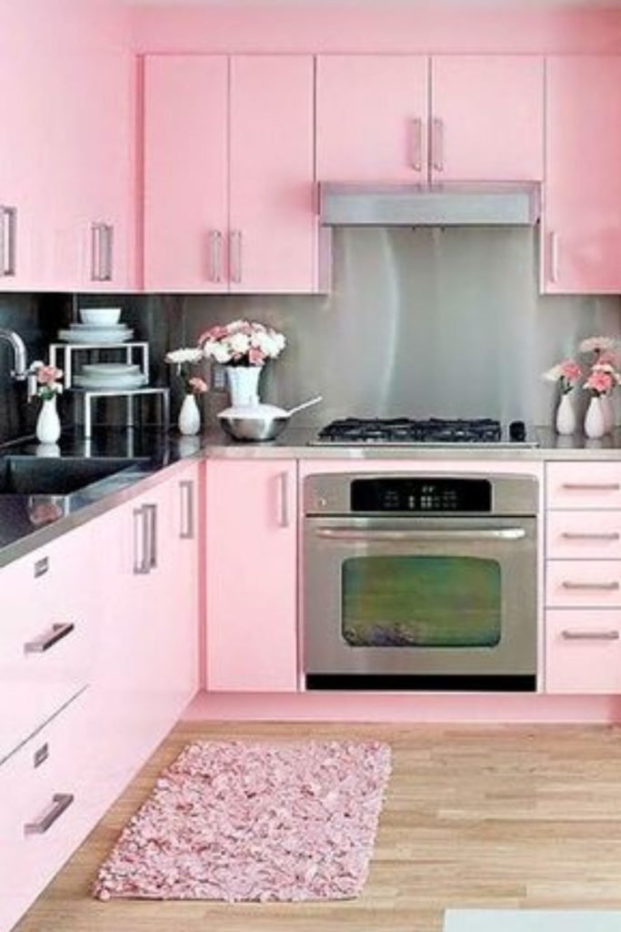 Soft Pink Cabinets