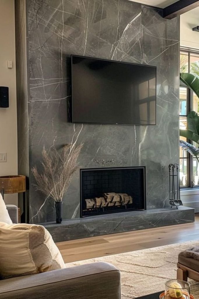 Soft Stone Fireplace