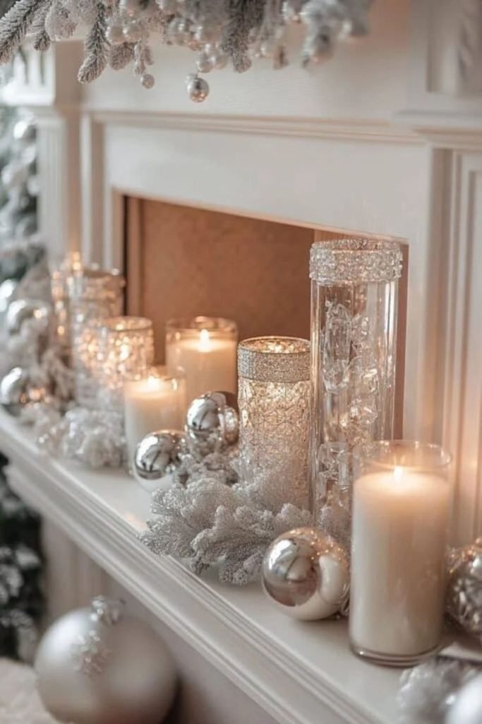 Sparkly Winter Mantel