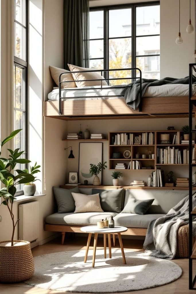 Tall Bookshelf Loft