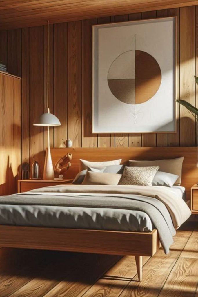Teak Moonlit Bedroom