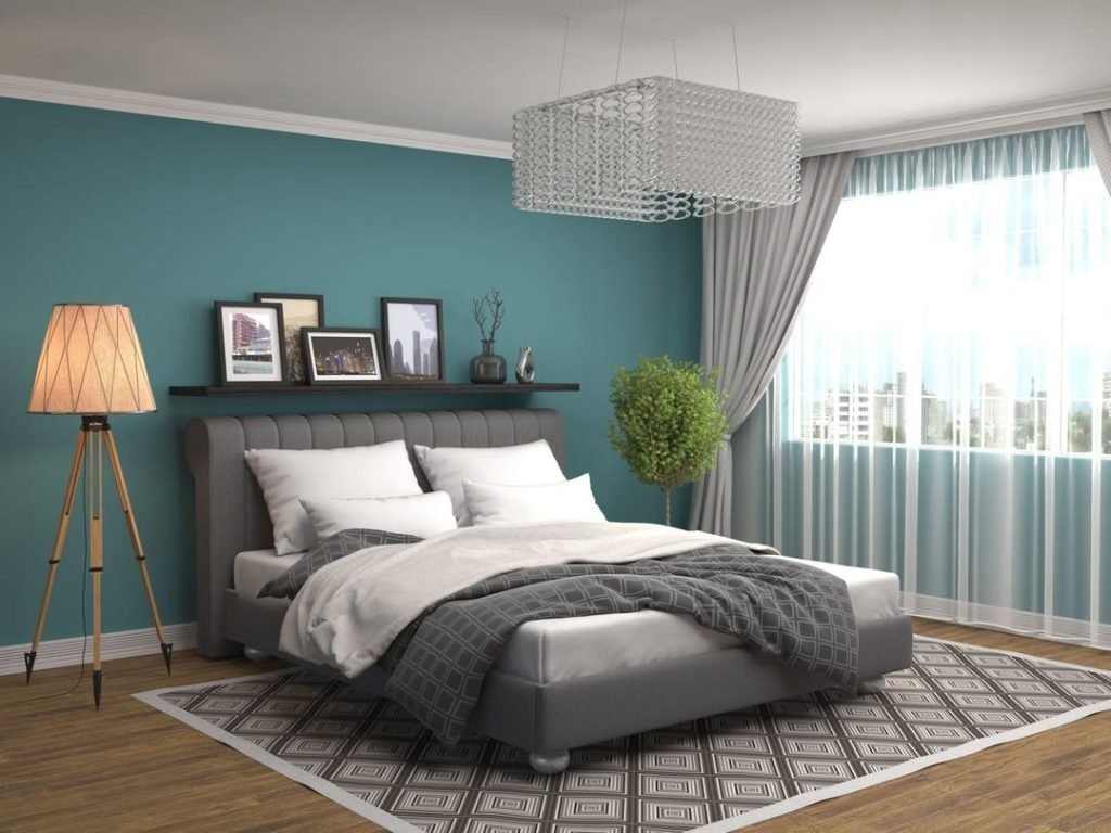 Teal Bedroom Walls