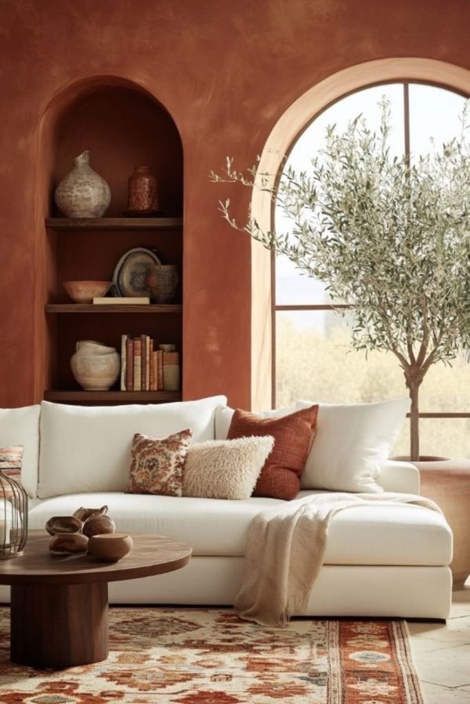 Terra Cotta Living Room