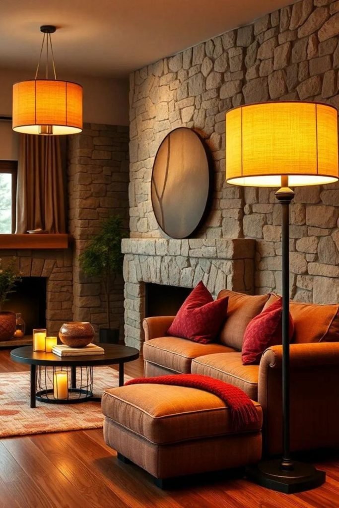 Velvet Amber Living Room