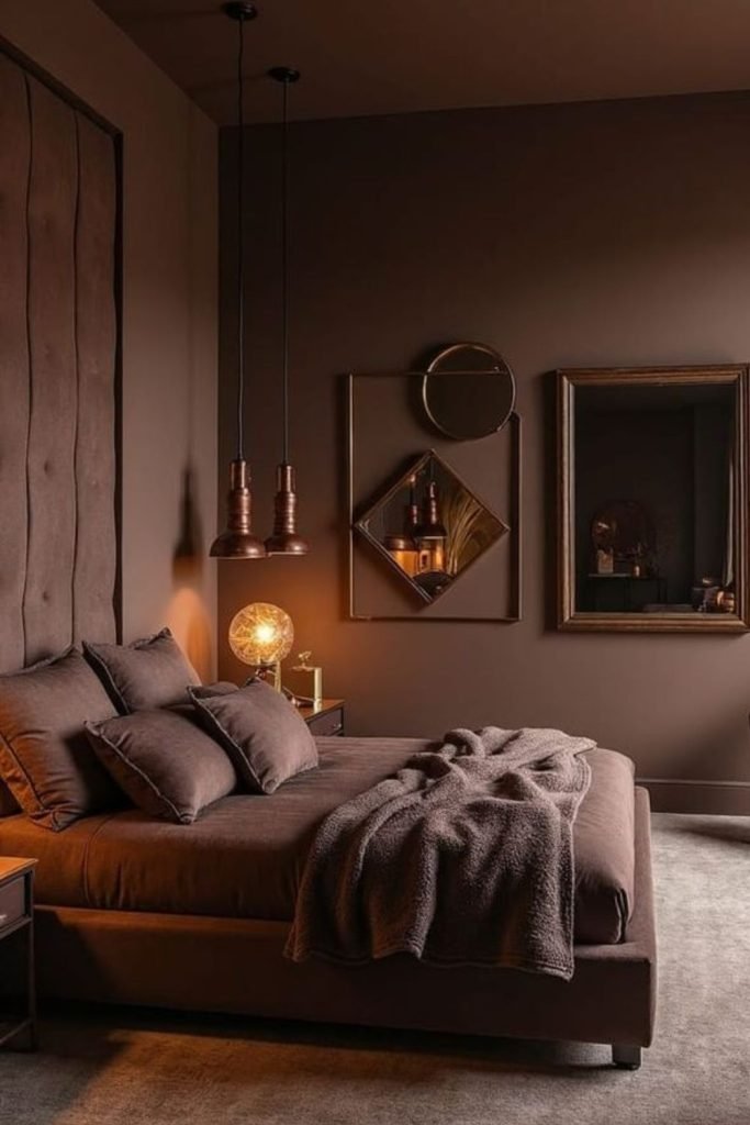 Velvet Brown Bedroom