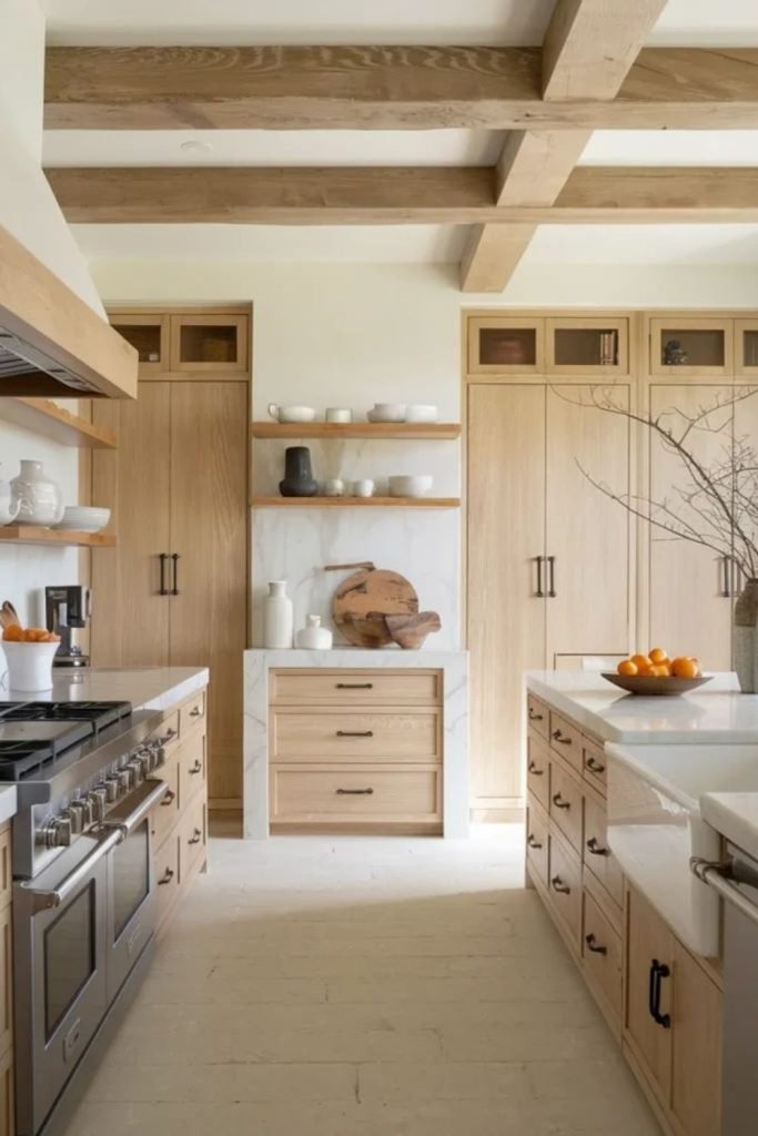 Warm Wood Cabinets