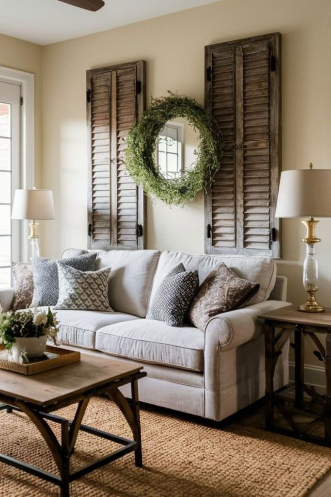 Weathered Shutter Display