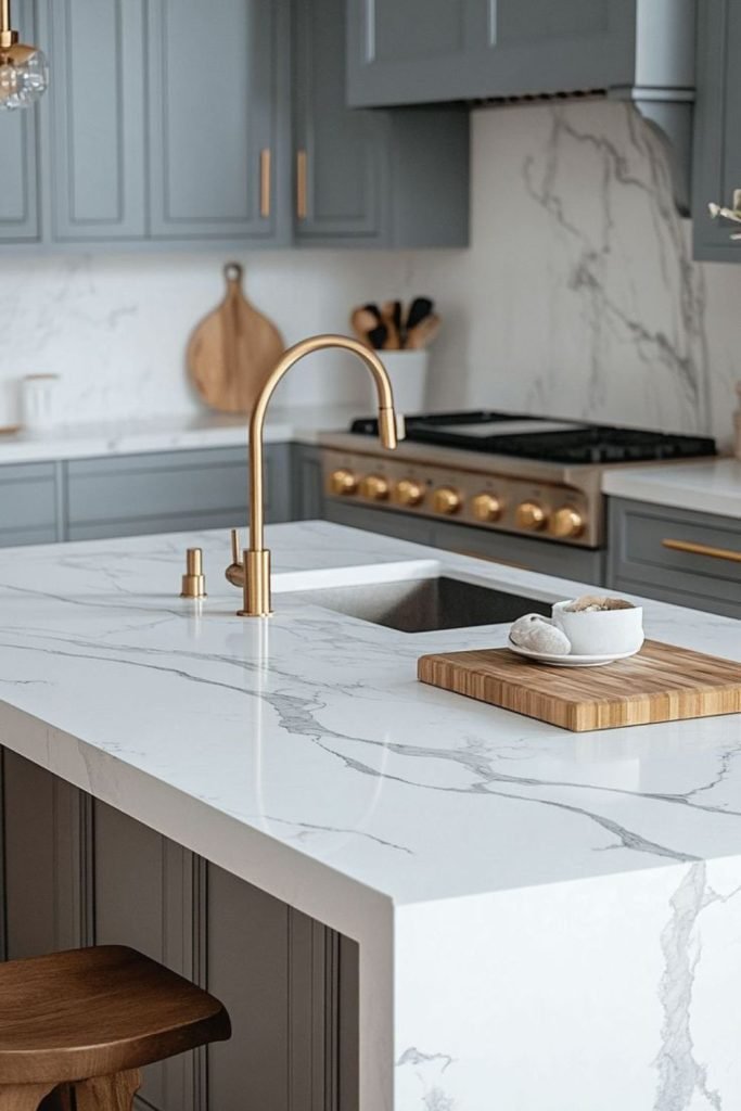 White Marble Kitchen