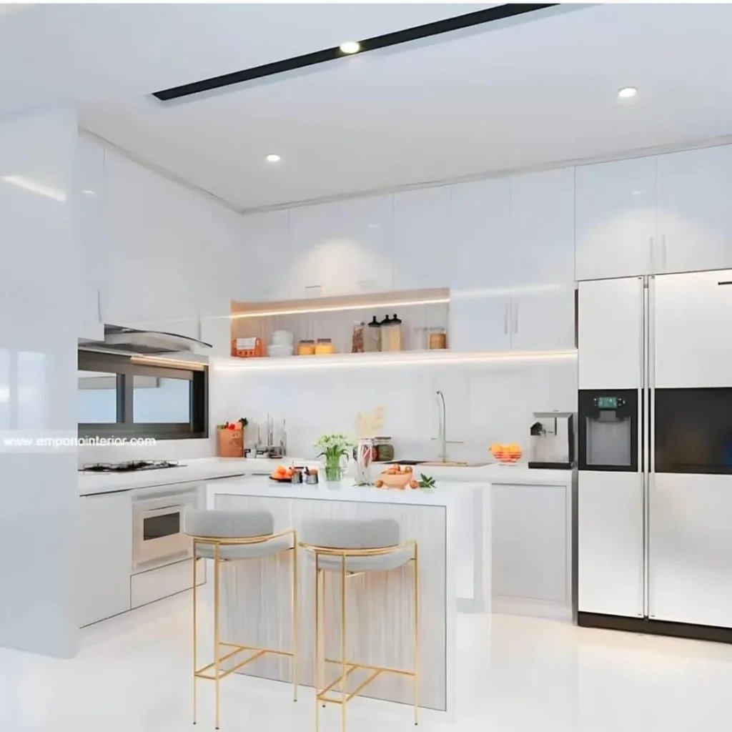 White Minimalist Kitchens