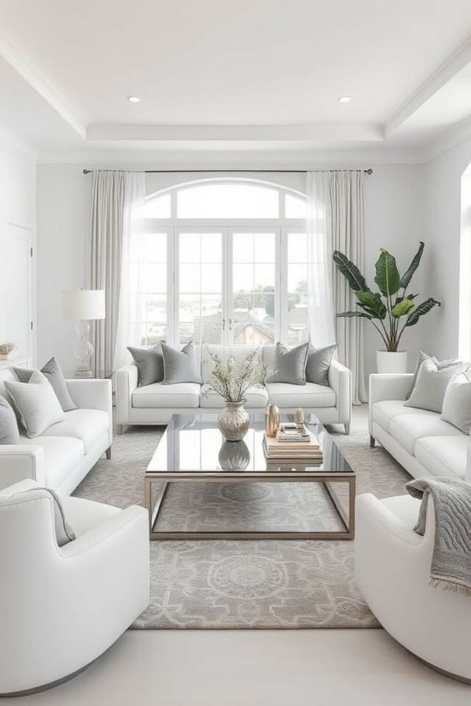 White Minimalist Lounge