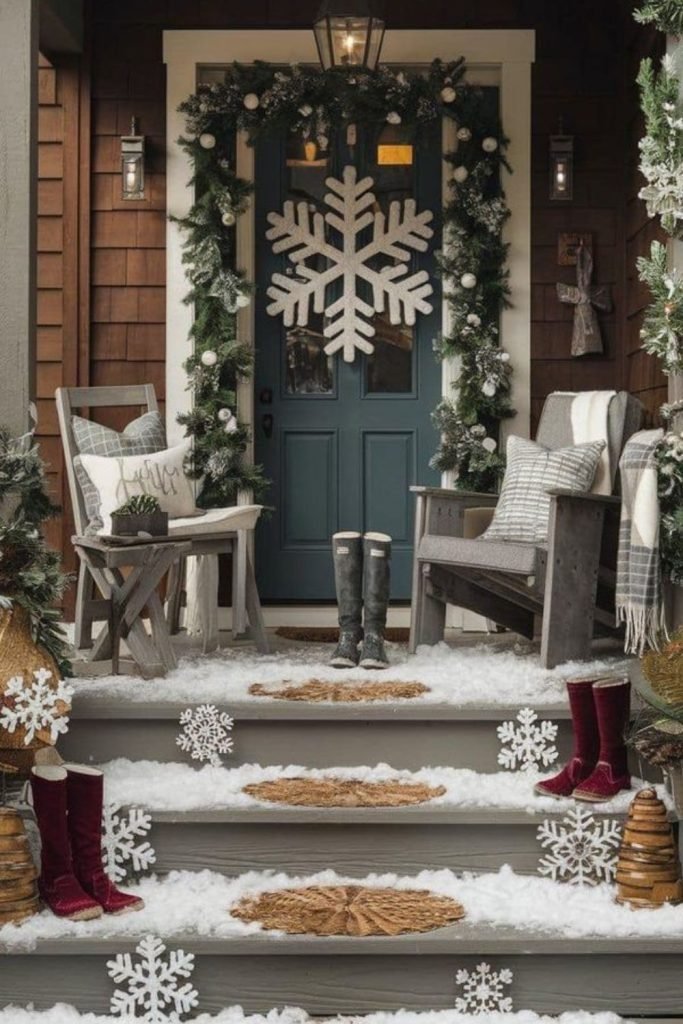 White Winter Porch
