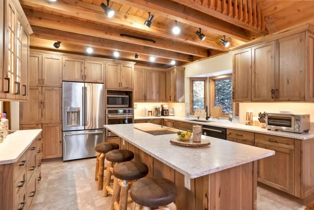 Wood Beam Kitchen