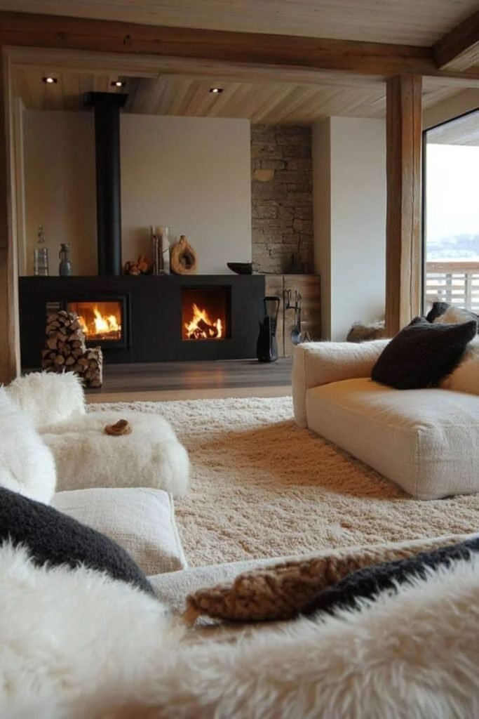 Wood Fireplace Surround
