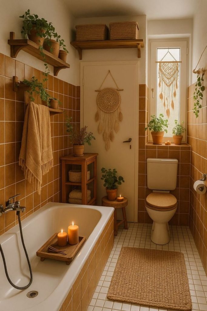 Yellow Tile Bathroom