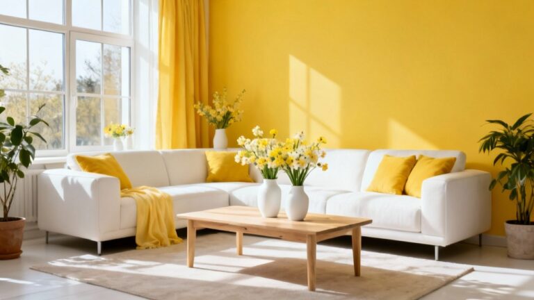 22 Bright Yellow Living Room Ideas for Spring Decorating