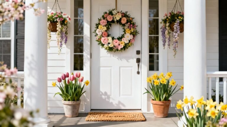 30 Beautiful Spring Front Door Decorating Ideas for Your Porch
