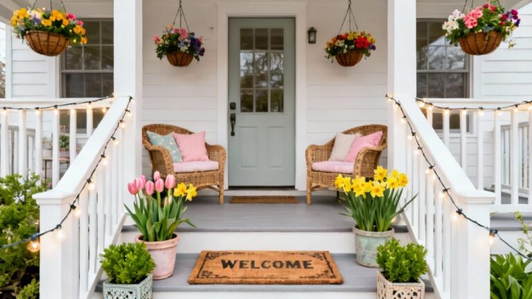 30 Beautiful Spring Porch Decorating Ideas That Will Transform Your Home