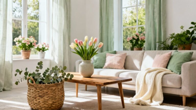 30 Fresh Spring Living Room Decor Ideas for a Beautiful Seasonal Update