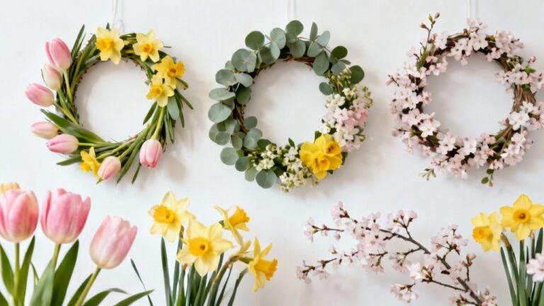 32 Spring Floral Wreath Ideas to Brighten Your Home Decor