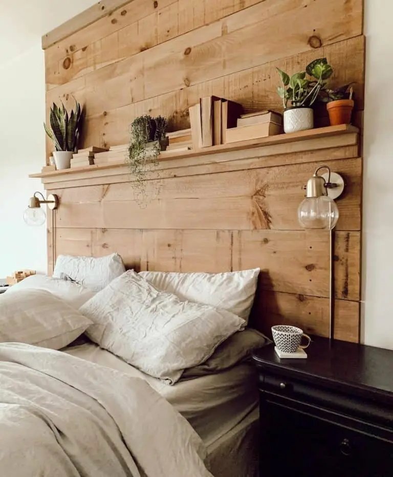 Bedframe Built-In Shelf