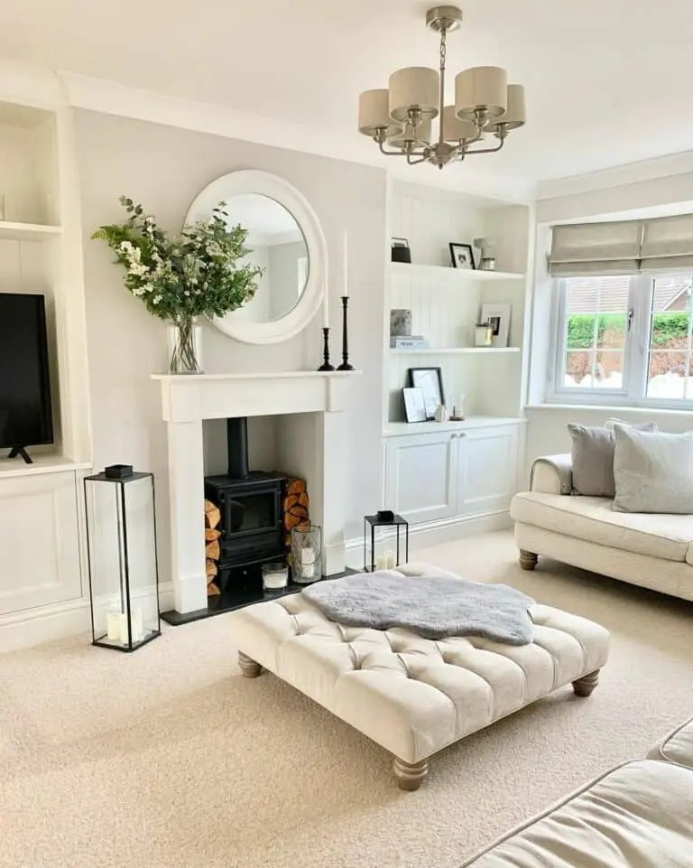 Black Candlesticks White Florals