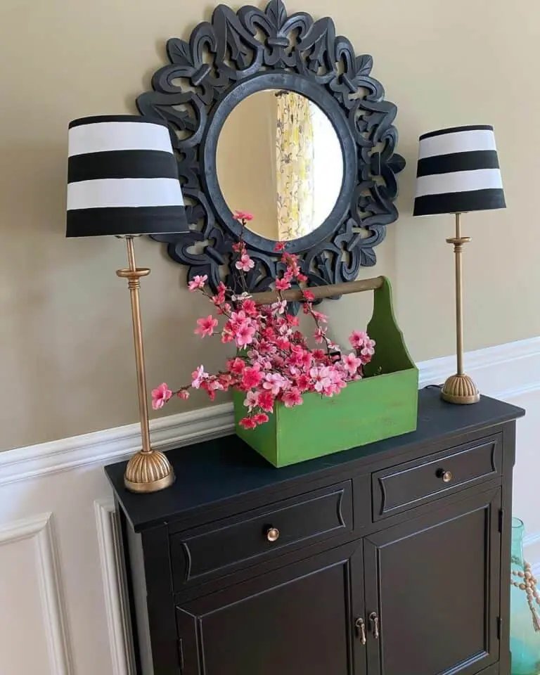 Black White Gold Accents