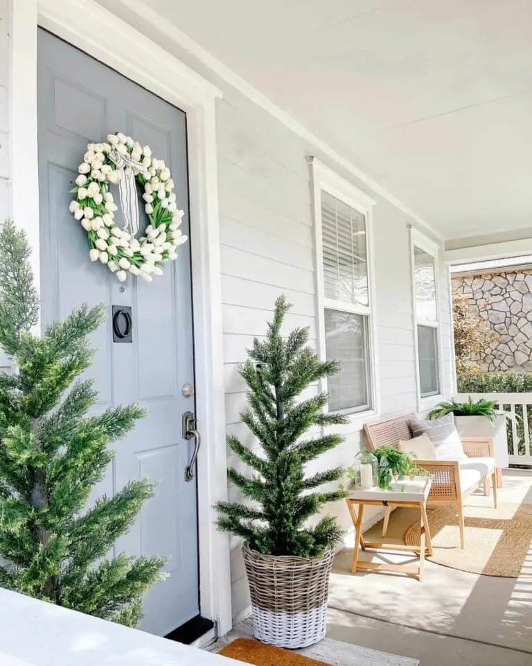 Blue Door Easter Wreath