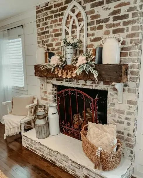 Brick Fireplace Garlands