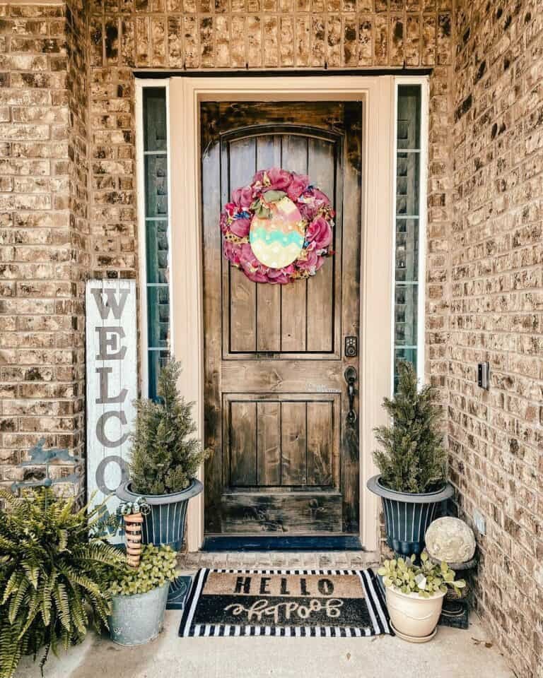 Brick Porch Display