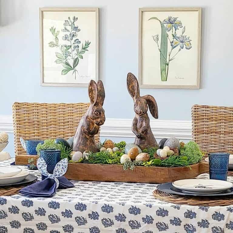 Brown Rabbit Centerpiece