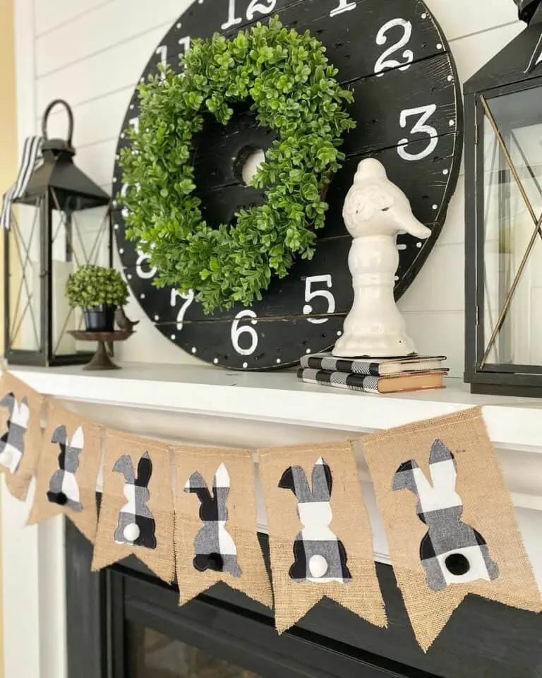 Buffalo Check Rabbit Garland