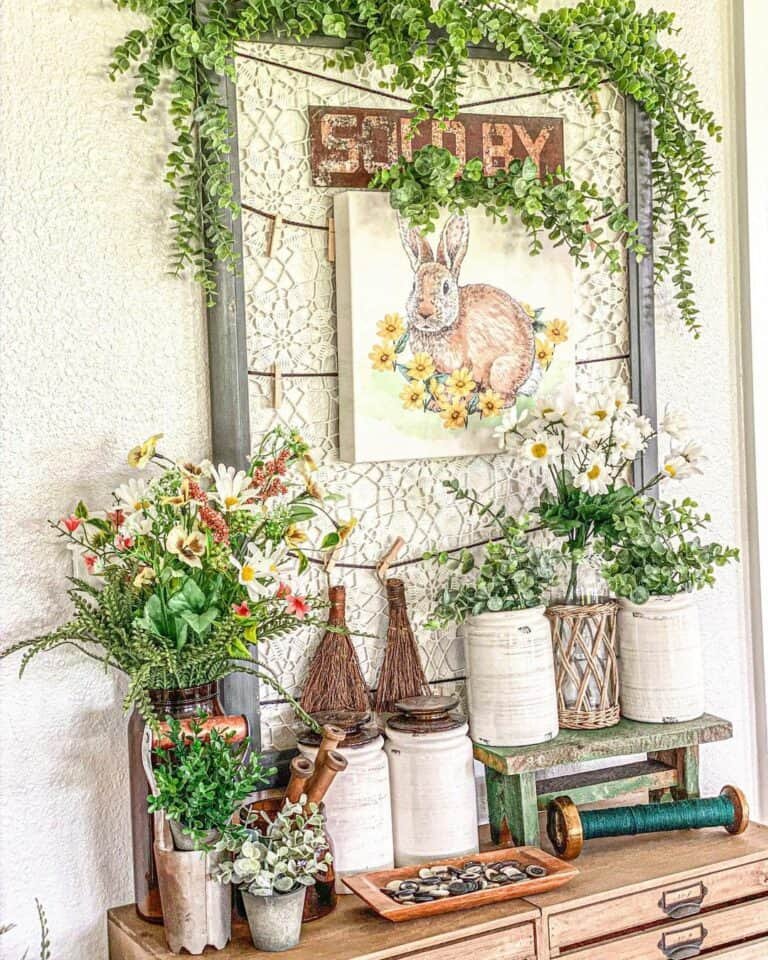 Clothespin Easter Display