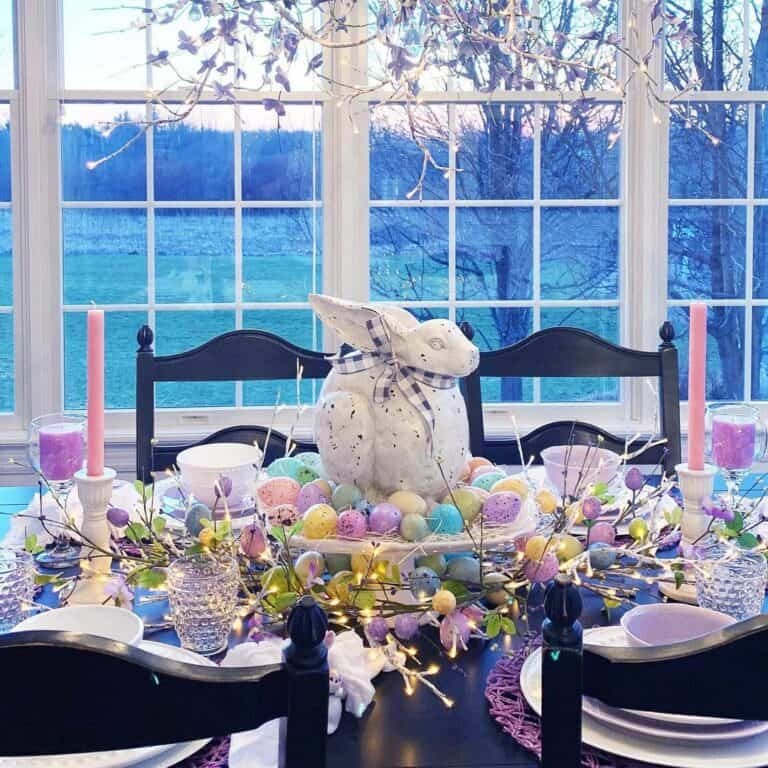 Easter Bunny Tablescape