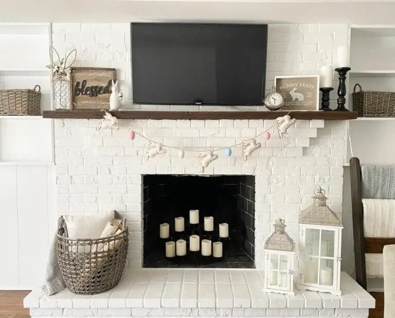 Easter Fireplace Garland
