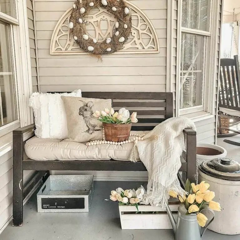 Easter Porch Display