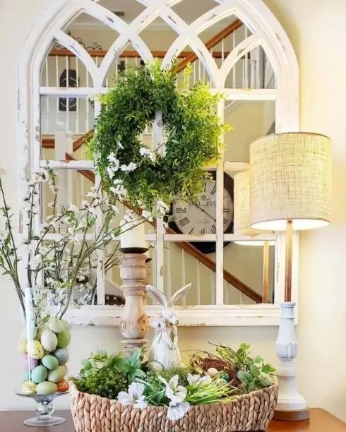 Entryway Spring Display