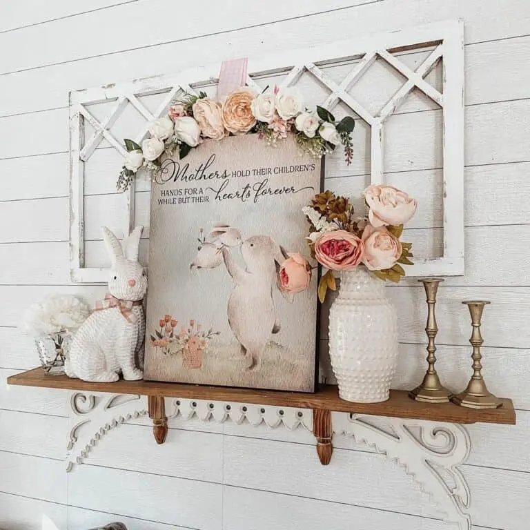 Farmhouse Bunny Shelf