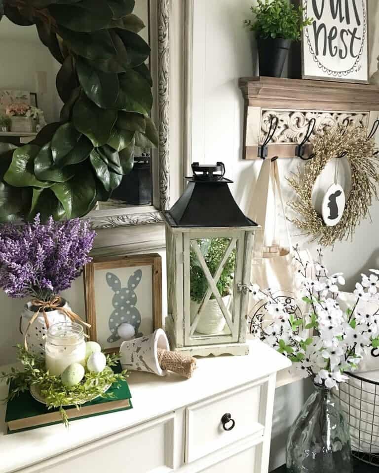 Farmhouse Easter Display