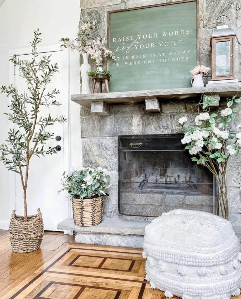 Farmhouse Mantel Display