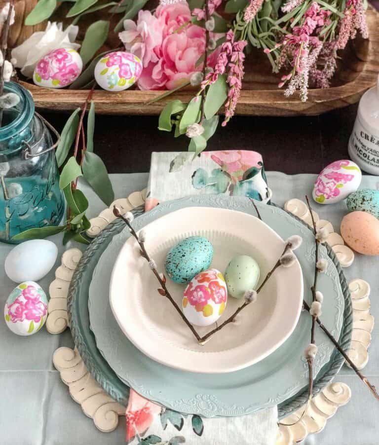 Floral Painted Eggs