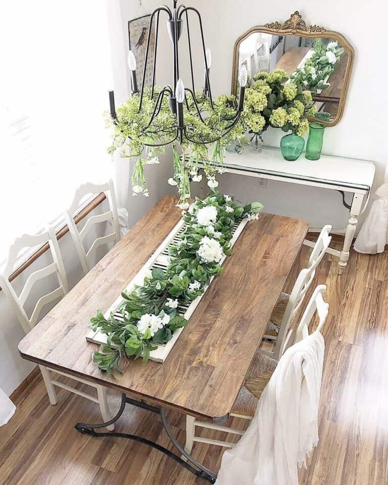 Greenery Chandelier Display