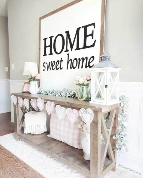 Heart Garland Entryway